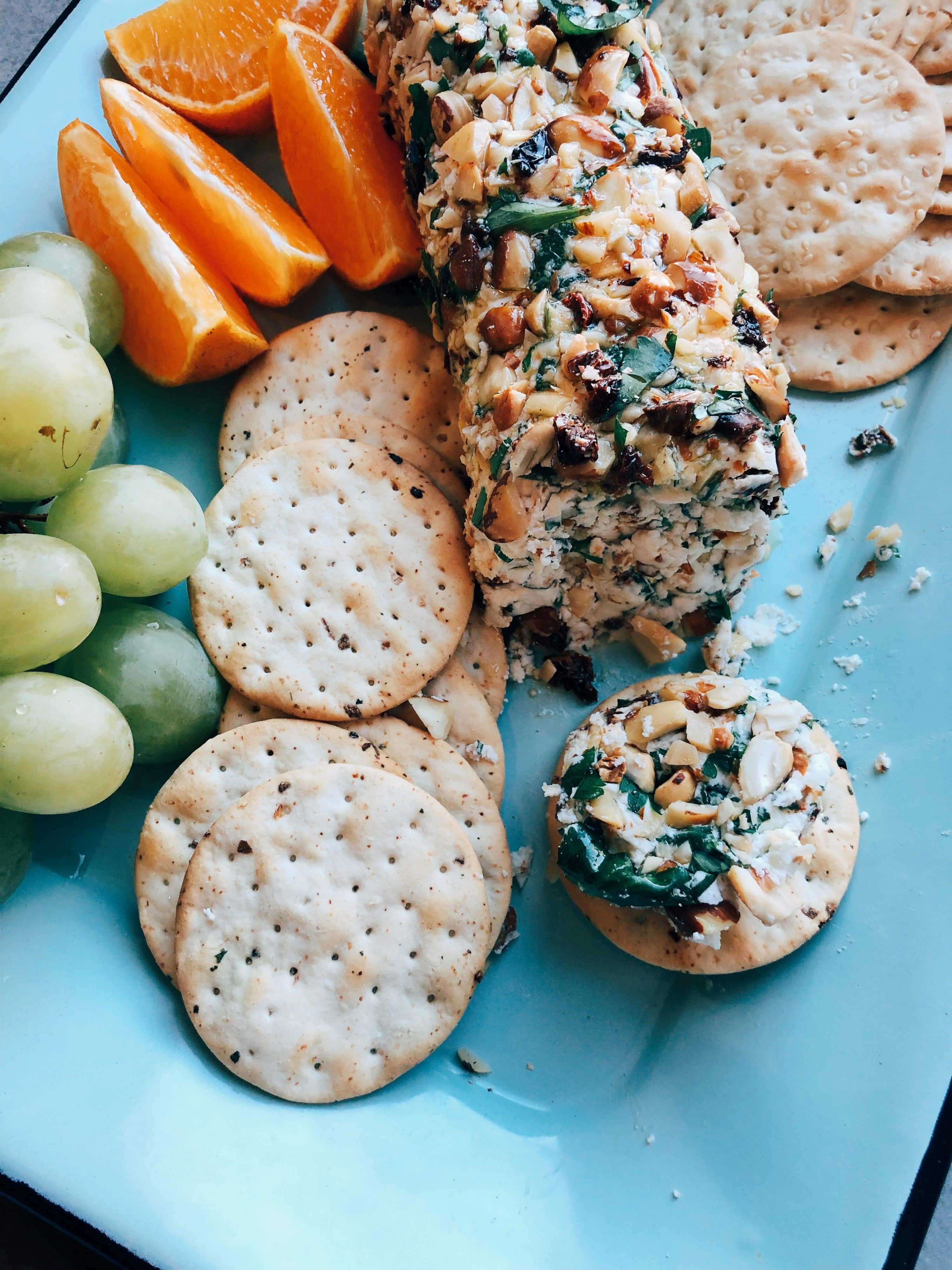 Christmas Goat Cheese Log