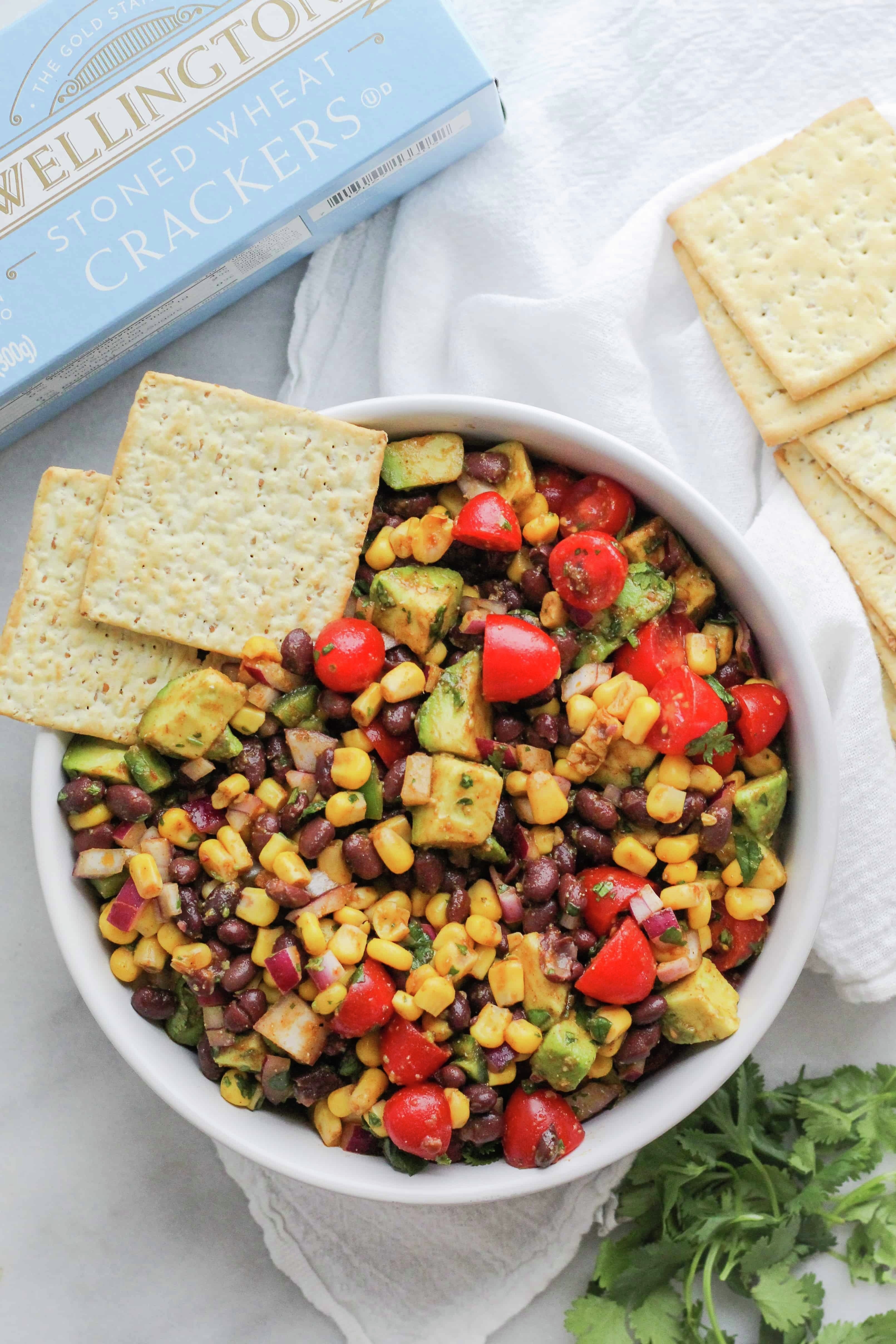 Chili Lime Avocado Black Bean Dip