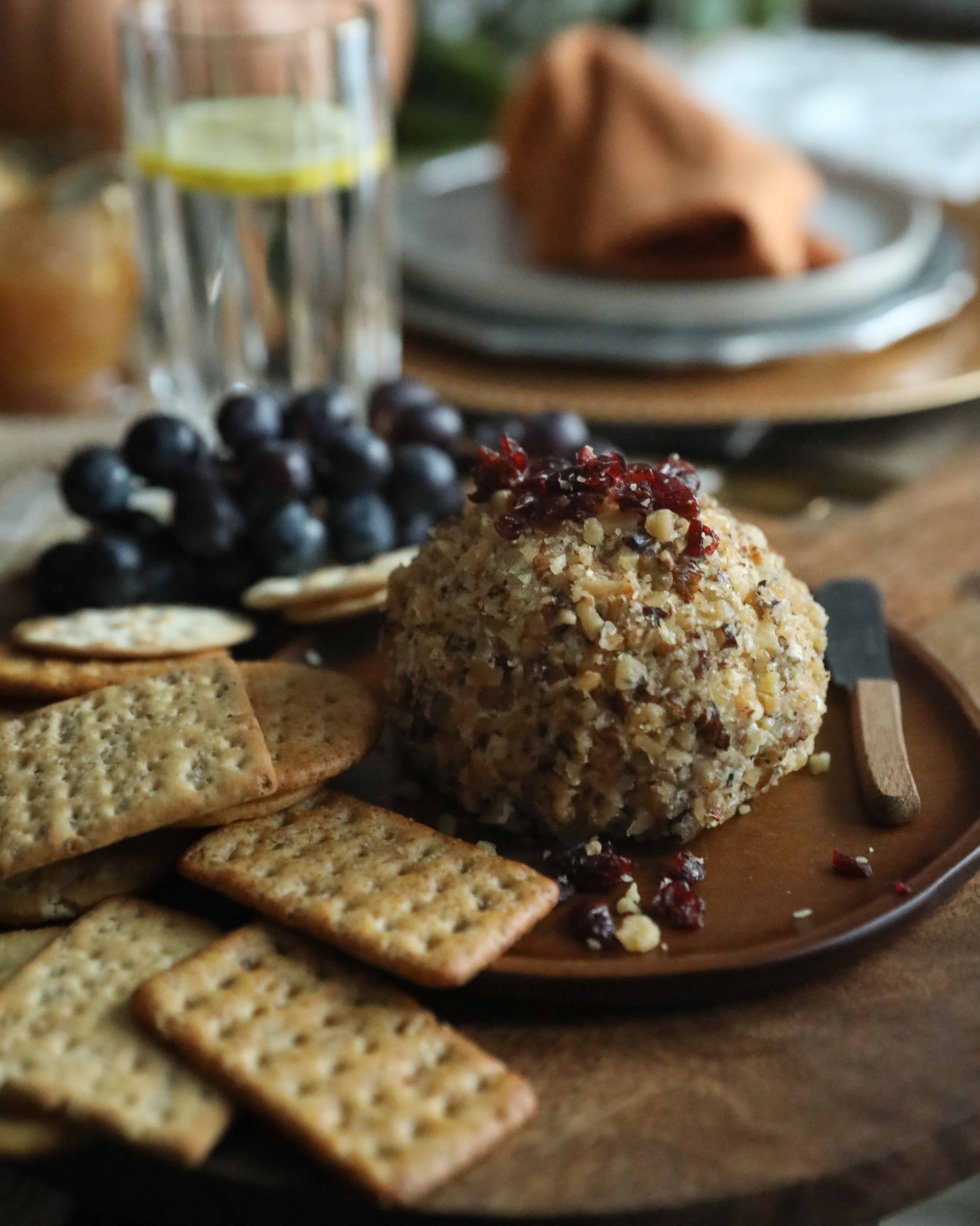 Cranberry Blue Cheese Ball | Wellington Crackers