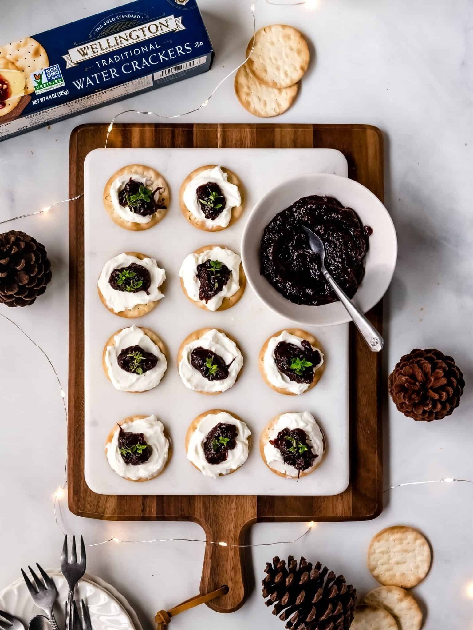 Whipped Brie with Fig Chutney | Wellington Crackers