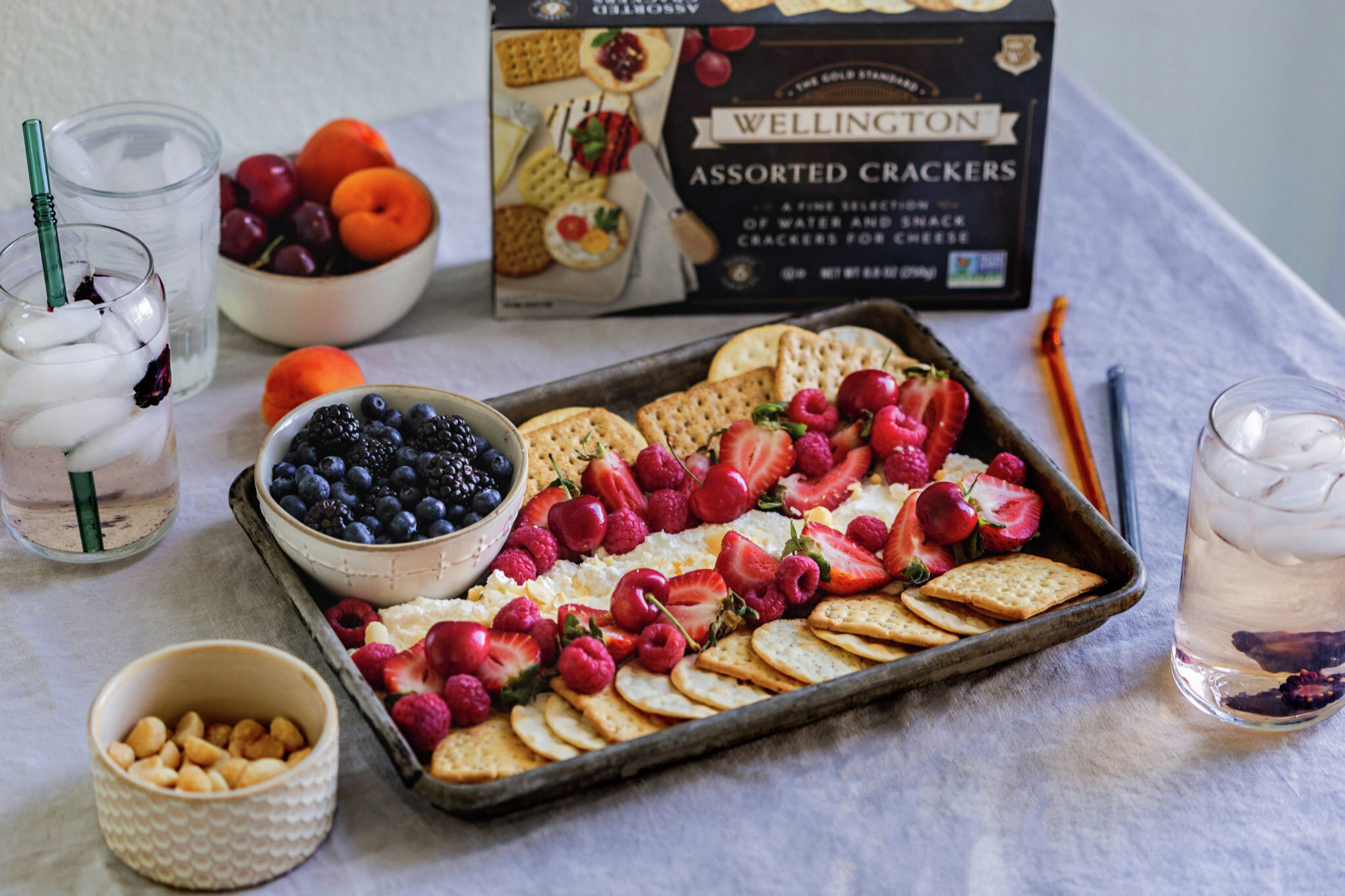 Salted Honey & Ricotta Fruit Dip | Wellington Crackers