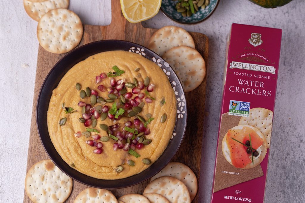 Pumpkin Hummus | Wellington Crackers