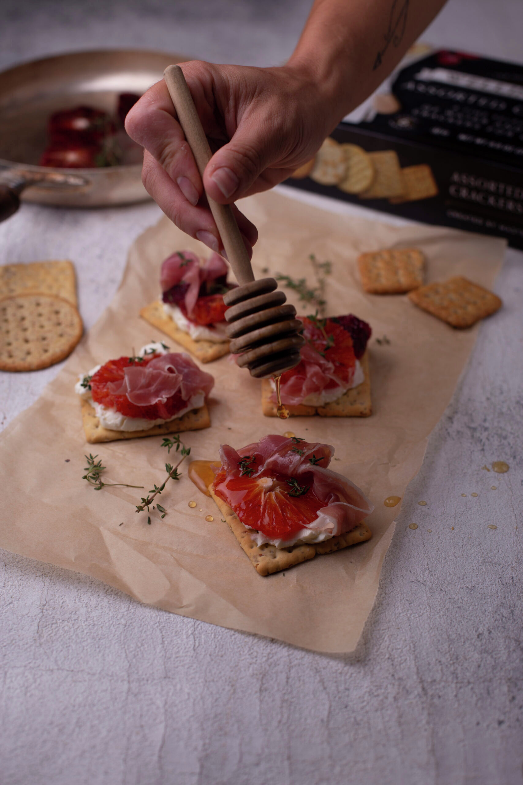 Whipped Ricotta with Blood Oranges and Honey