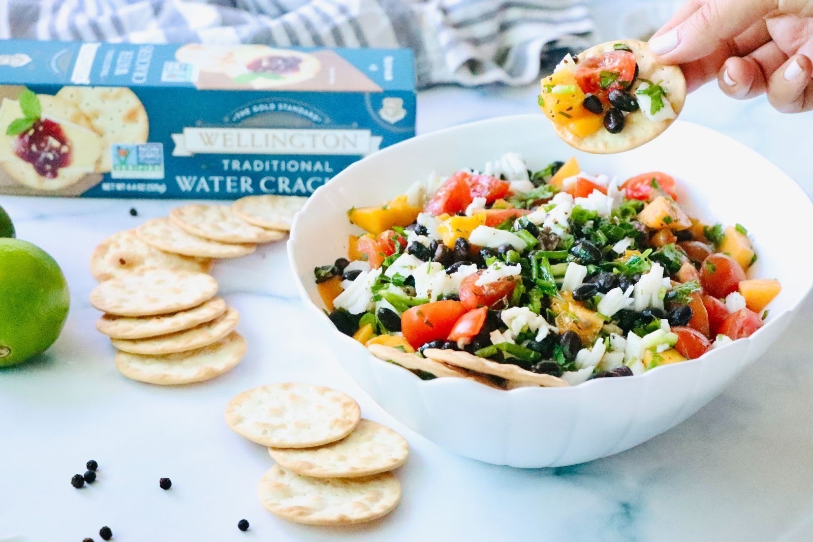 Crab, Mango, Black Bean Dip | Wellington Crackers