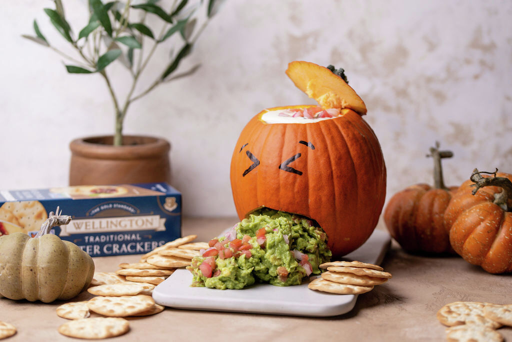 Jack-O-Lantern Guacamole