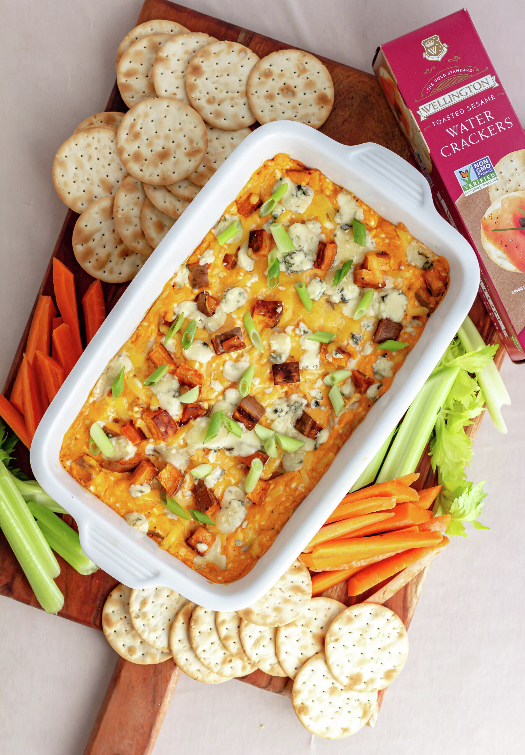 Buffalo Turkey Dip Wellington Crackers
