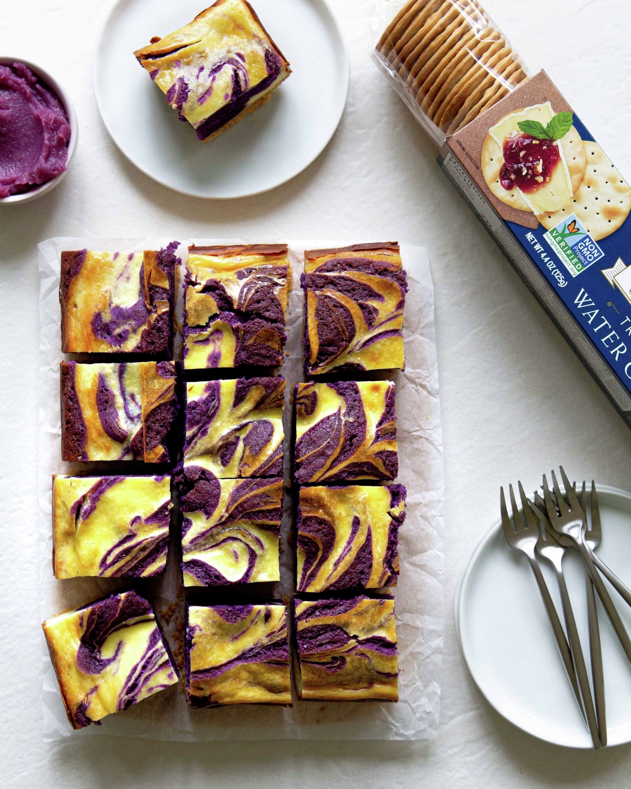 Ube Cheesecake Bars