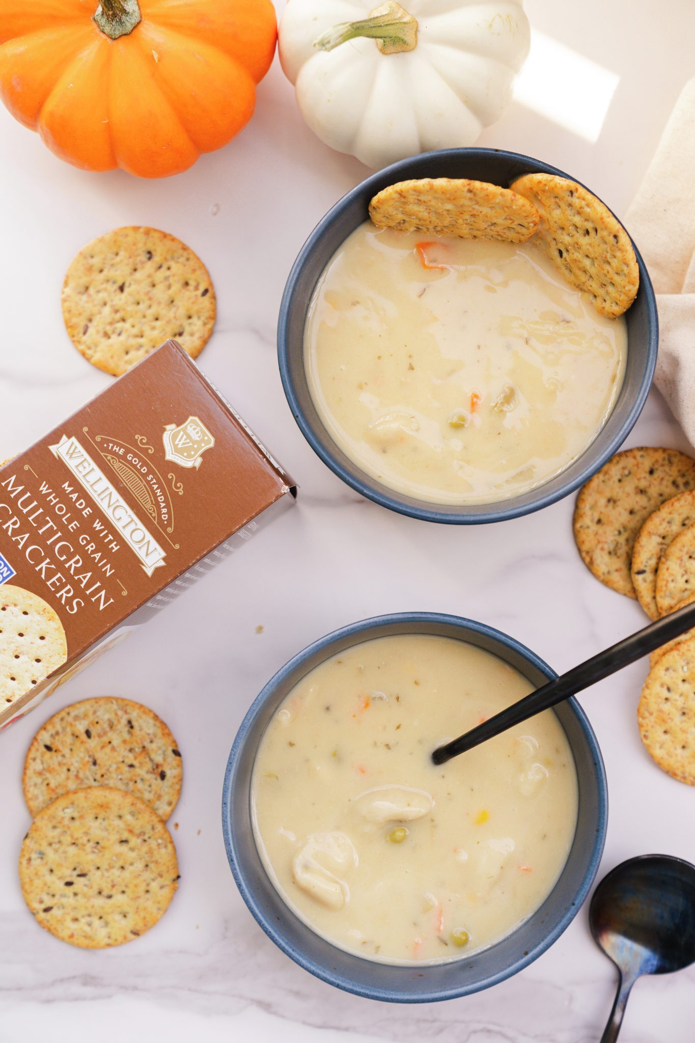Chicken Pot Pie Soup | Wellington Crackers